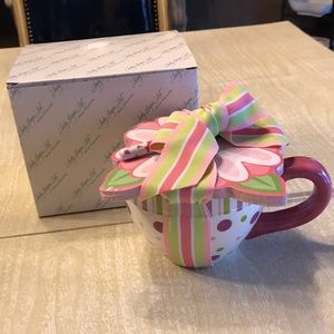 New Large coffee cup with matching pad